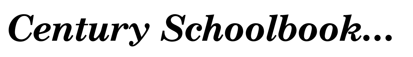 Century Schoolbook EF Bold Italic